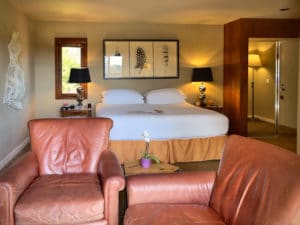 Mighty fine beds at the Brewery Gulch Inn Mendocino, California