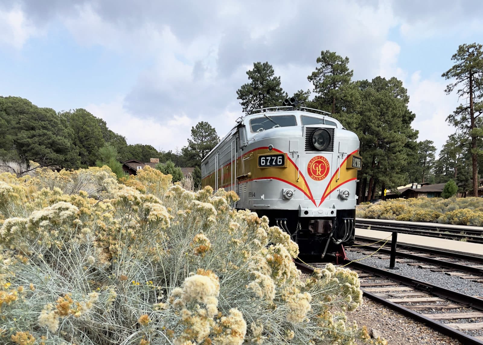 Train Engine at Grand Canyon Train Depot South Rim