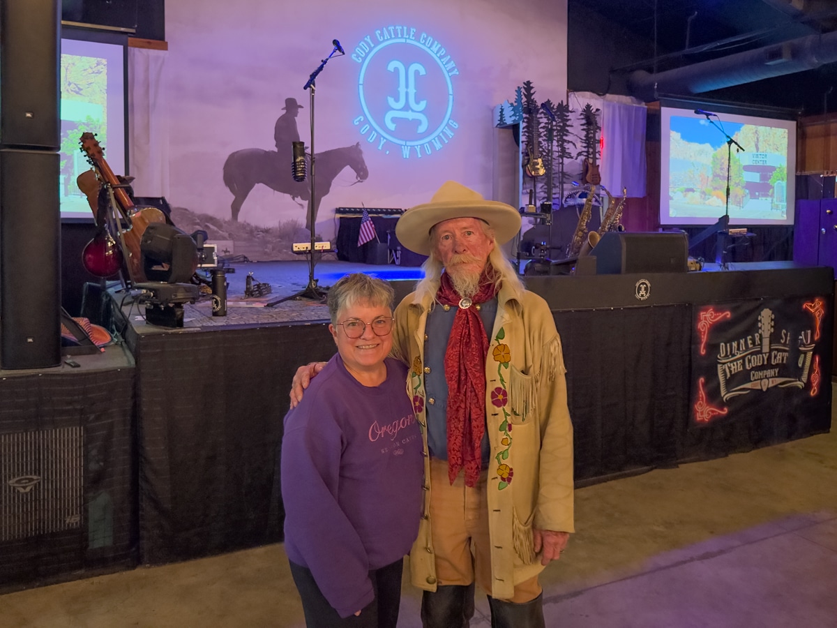 Author and Marc Schmeiser portraying Buffalo Bill.
