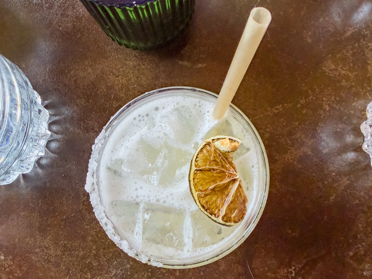 The signature cocktail at Fresco Cocina - A Margarita