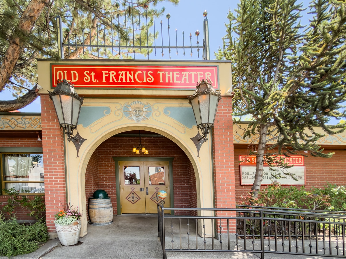 McMenamins Old St. Francis Theater. Great place to eat and drink in Bend.